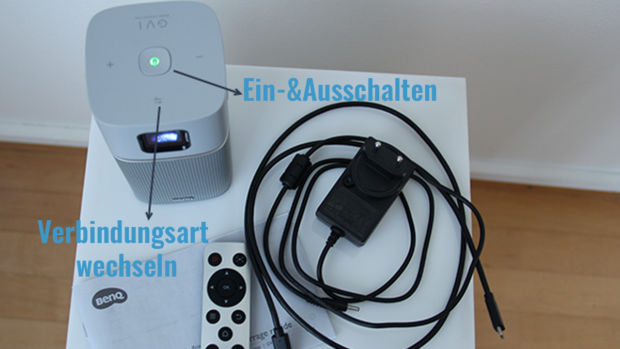 Knopfansicht Oberseite Markierungen