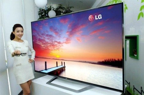 LG Ultra Definition 3D TV mit 84 Zoll