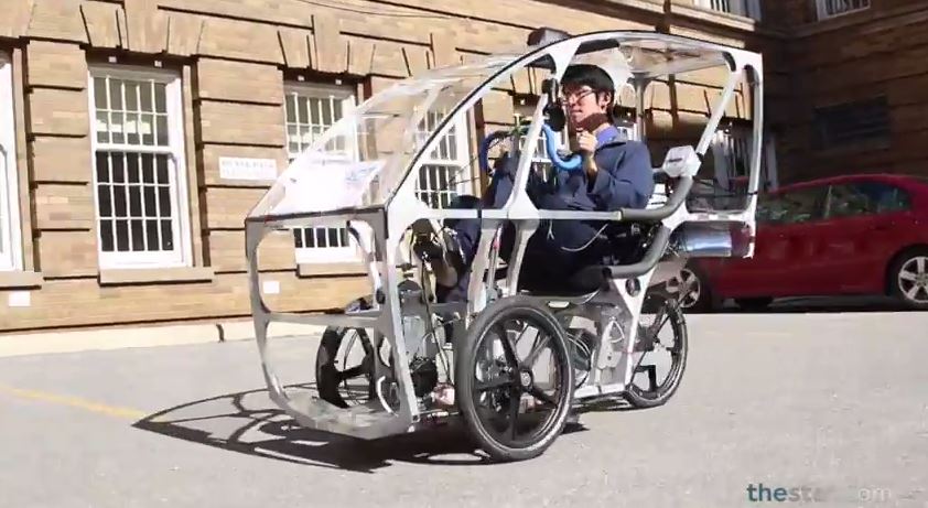 Sauberes Stadtmobil für die Zukunft aus Kanada (Foto: Screenshot Youtube-Video)