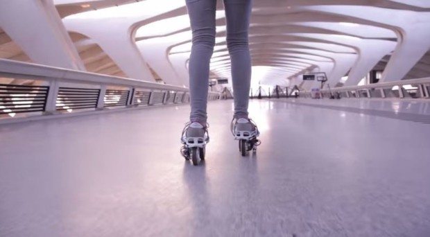 Rollkers für das schnelle Laufen in der Stadt (Foto: Screenshot Youtube-Video)