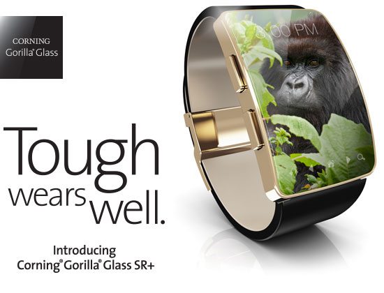 Gorilla Glass SR+ schützt Smartwatches vor Kratzer und Brüchen