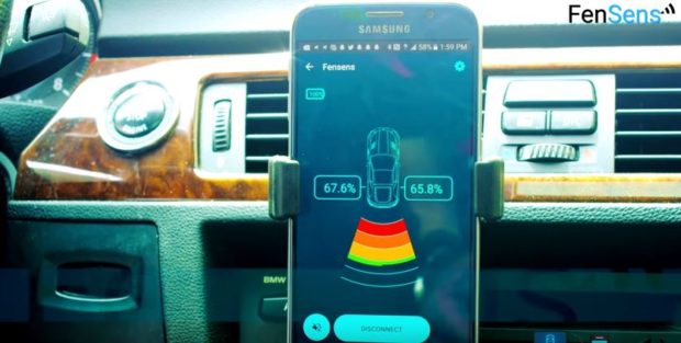 FenSens: Einparkhilfe mit App (Foto: Screenshot Youtube-Video)