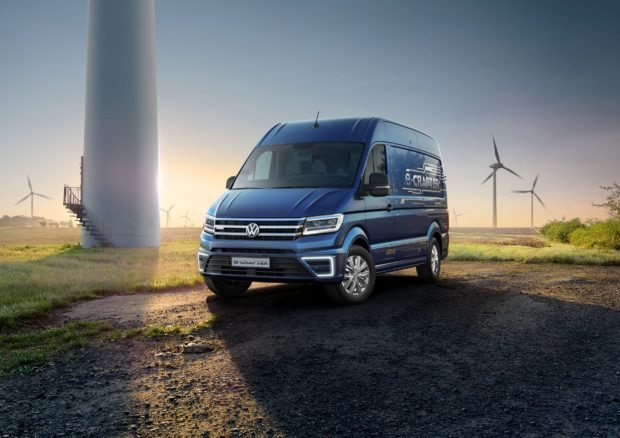 VW e-Crafter: Emissionsfrei Päckchen in die Innenstadt liefern (Foto: VWN)