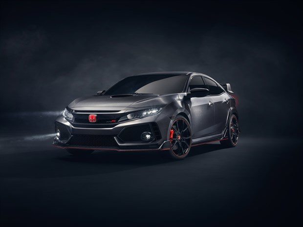 New Civic Type R Prototype breaks cover in Paris - Credit: Honda