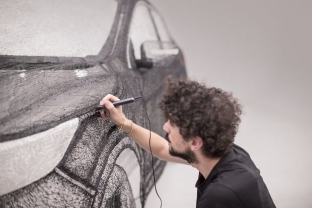 nissan-qashqai-mit-3d-stift-gezeichnet