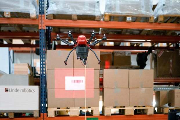 Linde Inventurdrohne "Flybox" (Foto: Linde Material Handling)