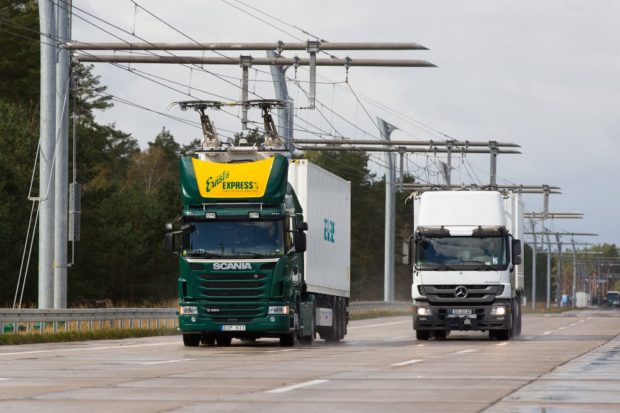 Der eHighway als umweltschonende Alternative. Foto: www.siemens.com/presse