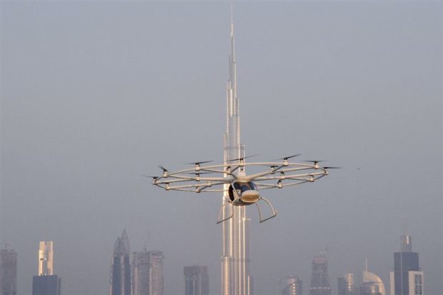 Autonomes Lufttaxi von Velocopter in Dubai (Foto: Road and Transport Authority of Dubai)