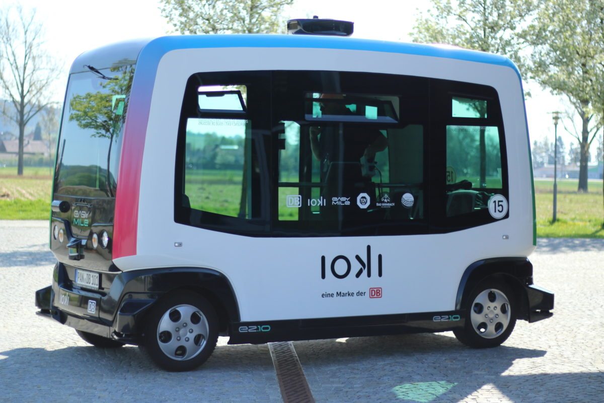 Autonomer Kleinbus in Bad Birnbach (Foto: Deutsche Bahn)