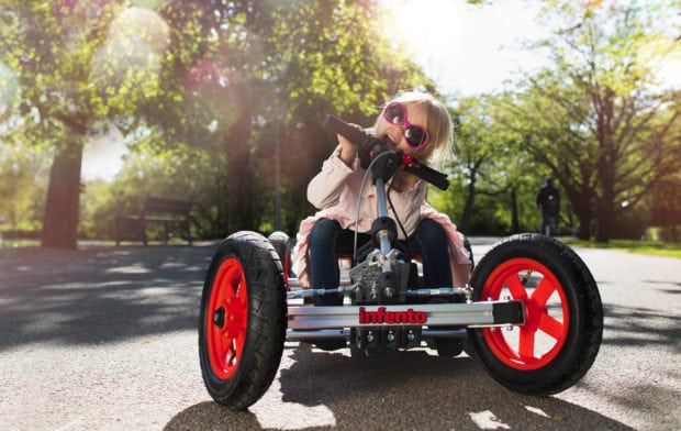 Mit dem Infento Bausatz können Kinder auch ein Quad bauen (Foto: Infento)