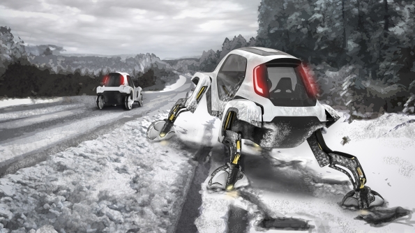 Auf schneeglatter Fahrbahn in den Graben? Kein Problem für Hyundai Elevate. (Foto: Hyundai)