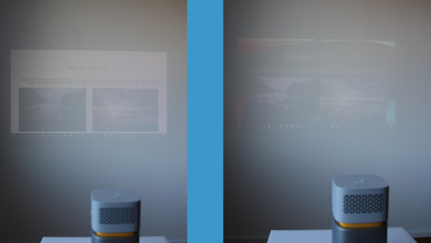 BenQ GV1 Akkubetrieb + Tageslicht
