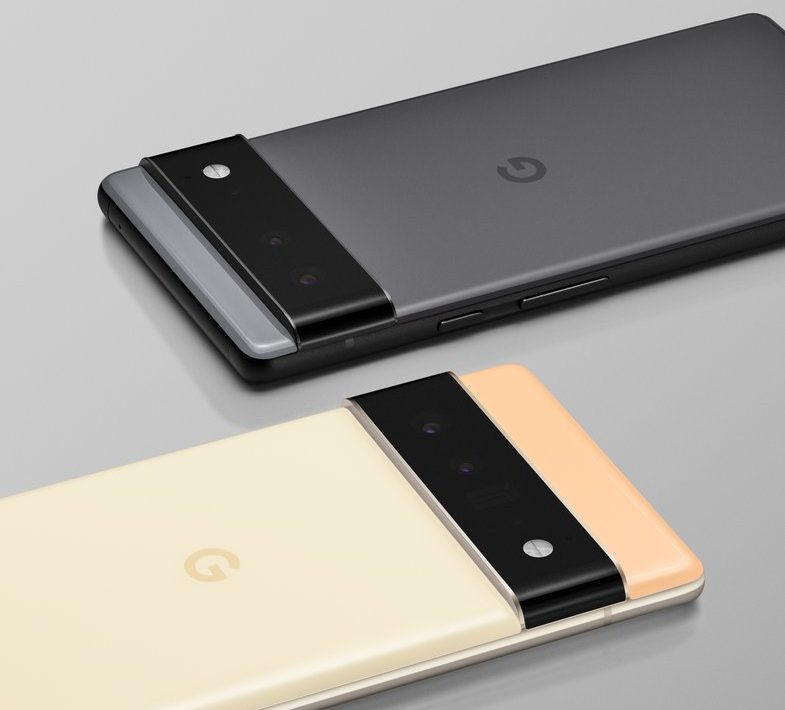 google-pixel-6-Smartphone-schwar-gelb