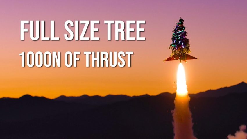 Abbildung des fliegenden Weihnachtsbaums