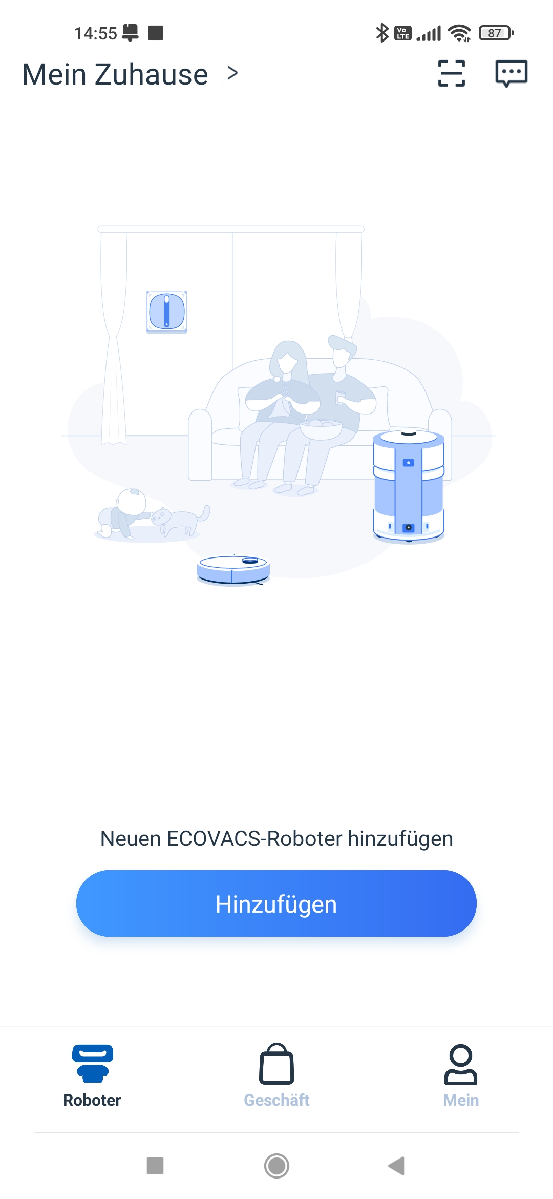 ecovacs-deebot-x1-omni-app ersteinrichtung