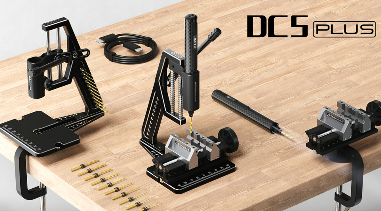 #DC5 Plus: Elektrischer Bohrstift & Tischbohrmaschine in einem!